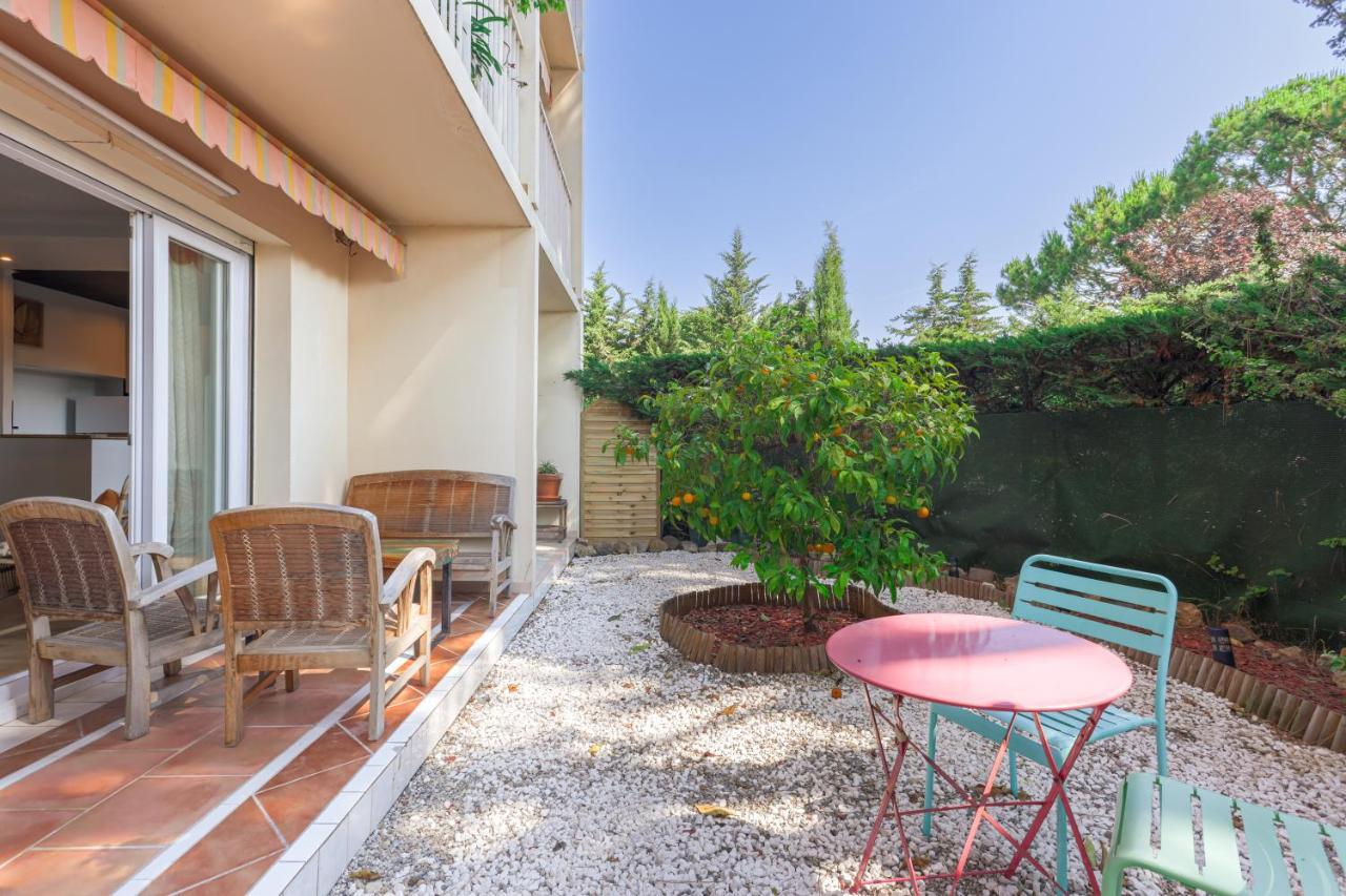 Beauvallon Plage - Magnifique T2 Avec Jardin, Proche Centre, Mer Antibes Exterior foto
